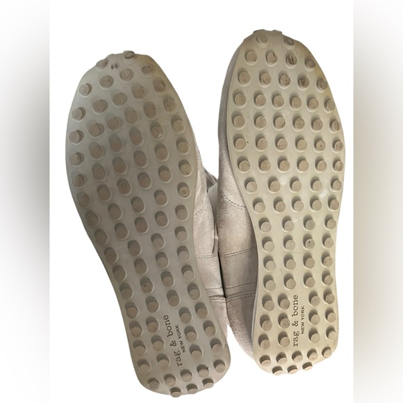 Rag And Bone Women’s Dylan Full Suede Off White Sneakers 39.5 / 9.5 US - Picture 11 of 13